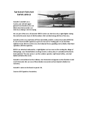 A preview of a PDF biography for Swinchatt, Kenneth